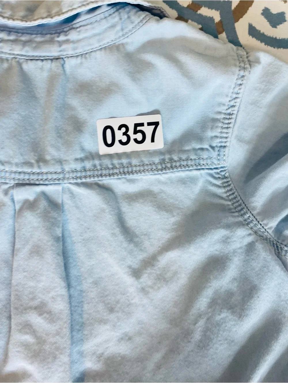 OshKosh B'gosh Light Blue Denim Top with Pink Tulle Skirt